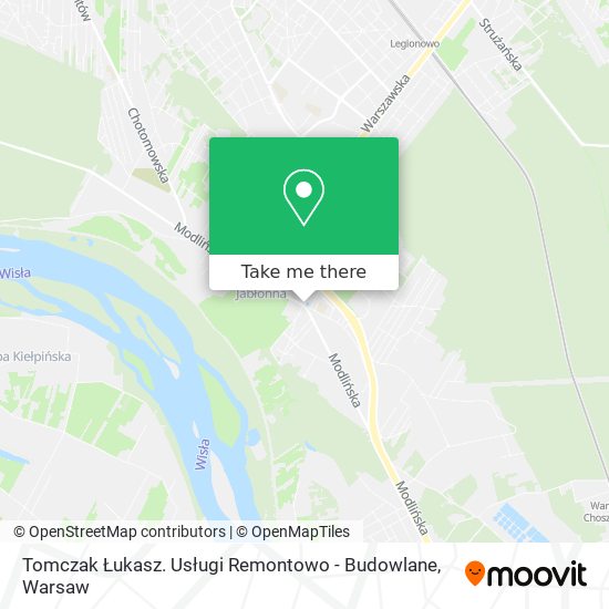 Tomczak Łukasz. Usługi Remontowo - Budowlane map