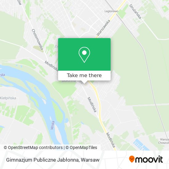 Gimnazjum Publiczne Jabłonna map