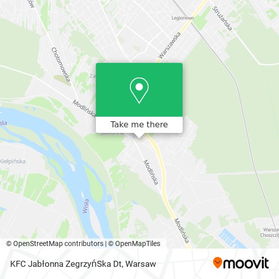 KFC Jabłonna ZegrzyńSka Dt map