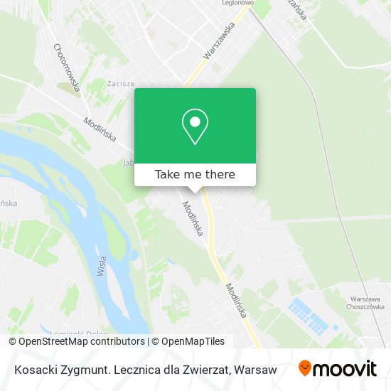 Kosacki Zygmunt. Lecznica dla Zwierzat map