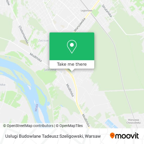 Usługi Budowlane Tadeusz Szeligowski map