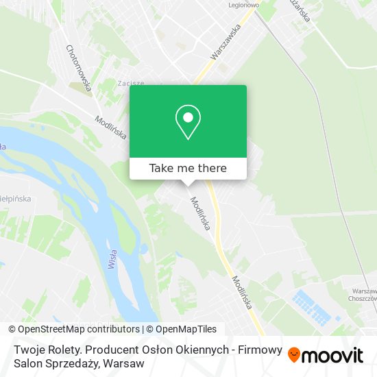 Twoje Rolety. Producent Osłon Okiennych - Firmowy Salon Sprzedaży map