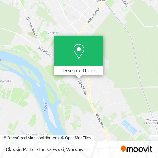 Classic Parts Staniszewski map