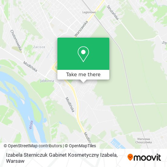 Izabela Sterniczuk Gabinet Kosmetyczny Izabela map