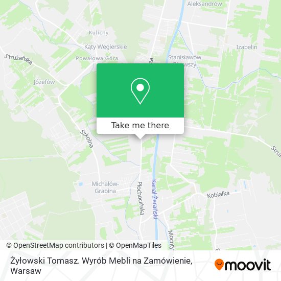 Żyłowski Tomasz. Wyrób Mebli na Zamówienie map