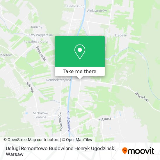 Usługi Remontowo Budowlane Henryk Ugodziński map