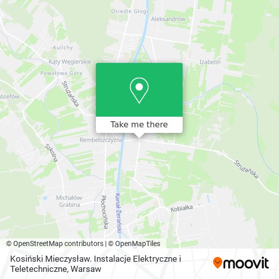 Kosiński Mieczysław. Instalacje Elektryczne i Teletechniczne map