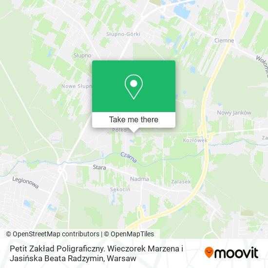 Petit Zakład Poligraficzny. Wieczorek Marzena i Jasińska Beata Radzymin map