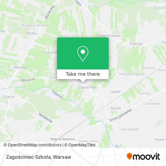 Zagościniec-Szkoła map