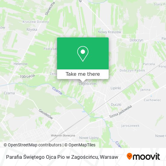 Parafia Świętego Ojca Pio w Zagościńcu map