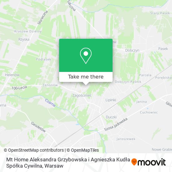 Mt Home Aleksandra Grzybowska i Agnieszka Kudła Spółka Cywilna map