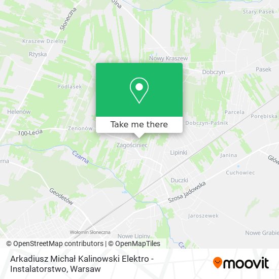 Arkadiusz Michał Kalinowski Elektro - Instalatorstwo map