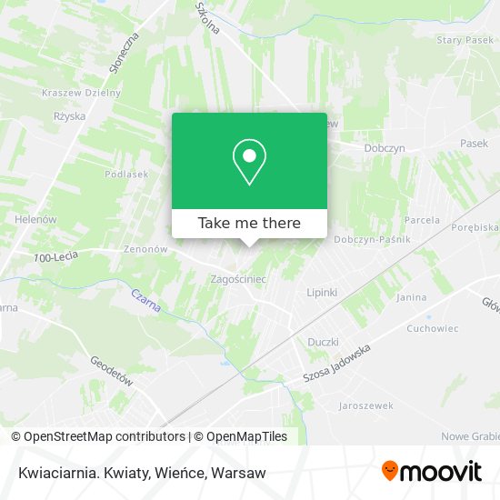 Kwiaciarnia. Kwiaty, Wieńce map