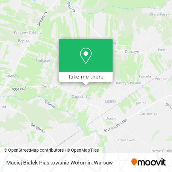 Maciej Białek Piaskowanie Wołomin map