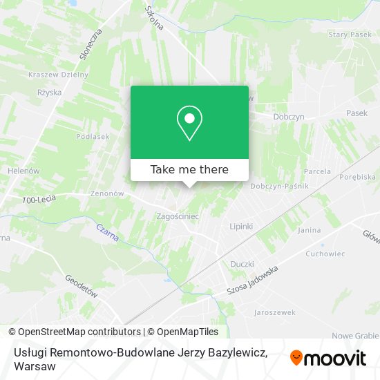 Usługi Remontowo-Budowlane Jerzy Bazylewicz map