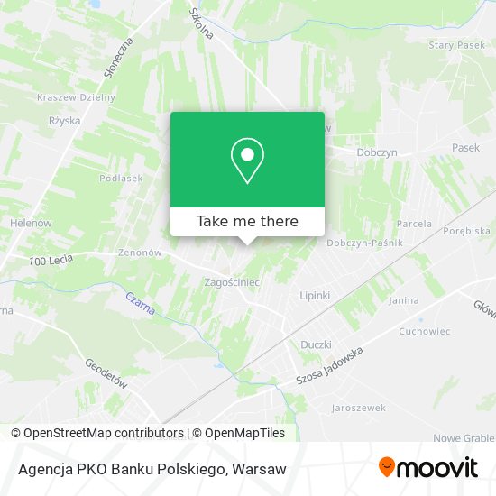 Agencja PKO Banku Polskiego map