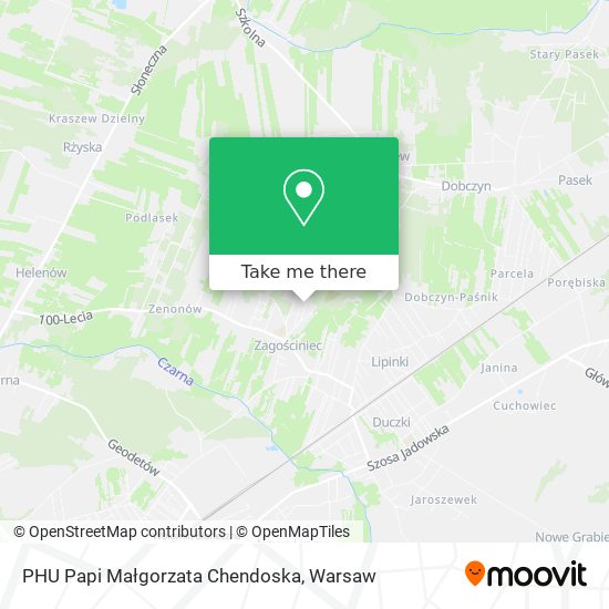 PHU Papi Małgorzata Chendoska map