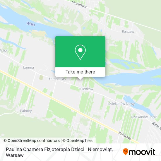 Paulina Chamera Fizjoterapia Dzieci i Niemowląt map