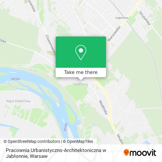 Pracownia Urbanistyczno-Architektoniczna w Jabłonnie map