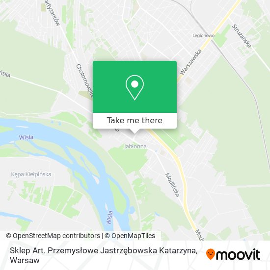 Sklep Art. Przemysłowe Jastrzębowska Katarzyna map