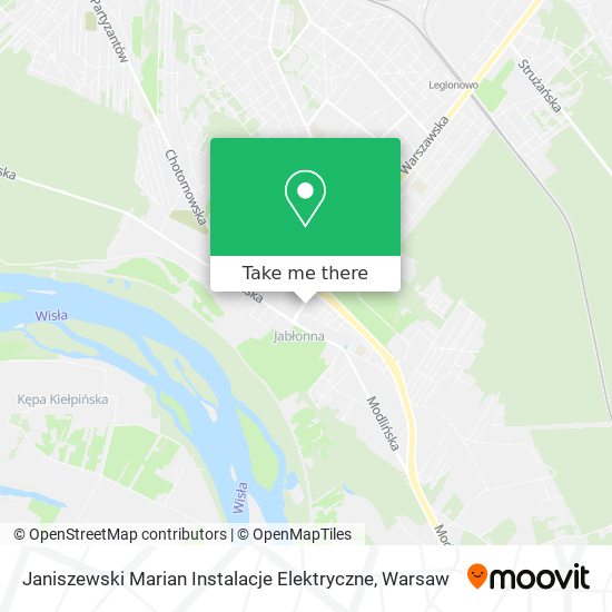 Карта Janiszewski Marian Instalacje Elektryczne