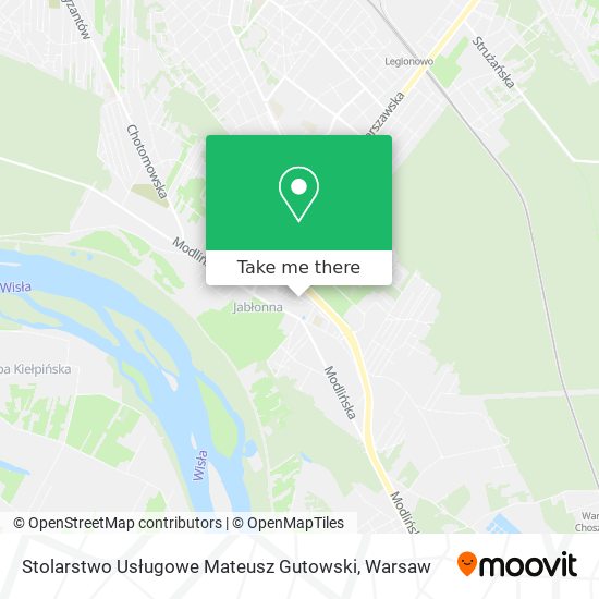 Stolarstwo Usługowe Mateusz Gutowski map