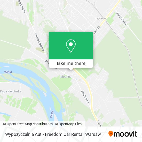 Карта Wypożyczalnia Aut - Freedom Car Rental