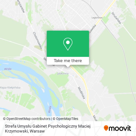 Strefa Umysłu Gabinet Psychologiczny Maciej Krzymowski map