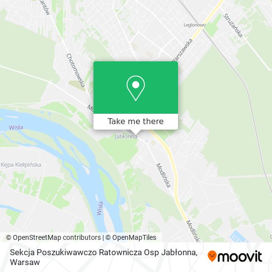 Sekcja Poszukiwawczo Ratownicza Osp Jabłonna map