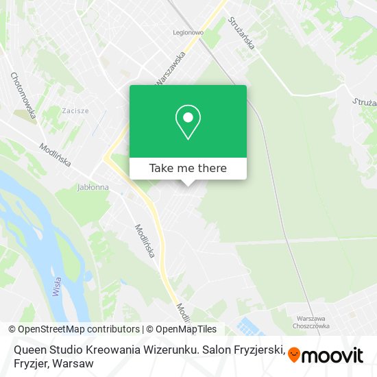 Queen Studio Kreowania Wizerunku. Salon Fryzjerski, Fryzjer map