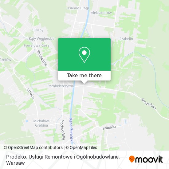 Prodeko. Usługi Remontowe i Ogólnobudowlane map