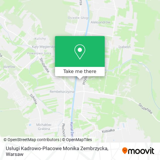 Usługi Kadrowo-Płacowe Monika Zembrzycka map