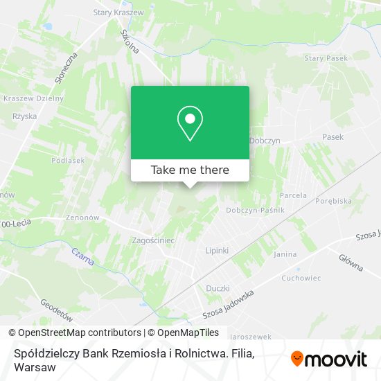 Spółdzielczy Bank Rzemiosła i Rolnictwa. Filia map