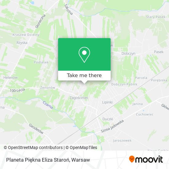 Planeta Piękna Eliza Staroń map