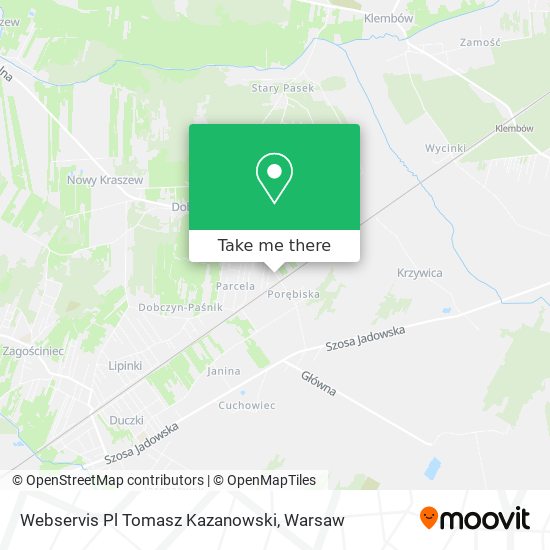 Webservis Pl Tomasz Kazanowski map