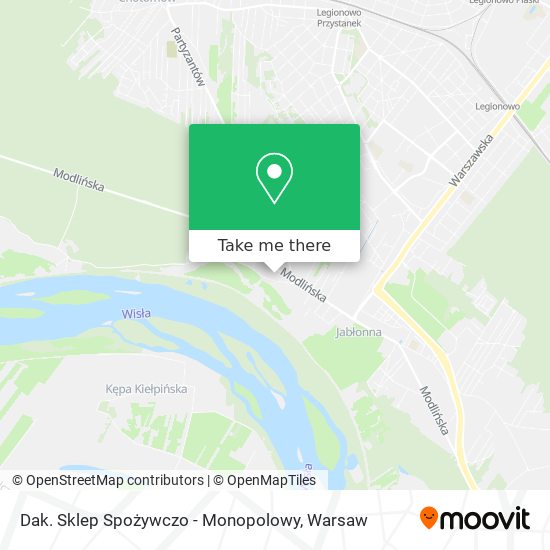 Dak. Sklep Spożywczo - Monopolowy map