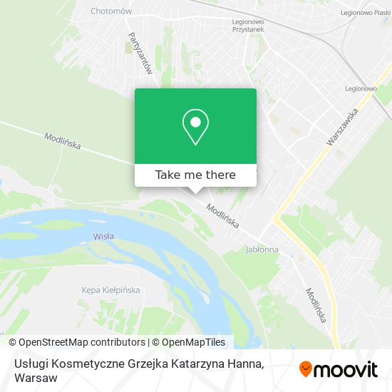 Usługi Kosmetyczne Grzejka Katarzyna Hanna map