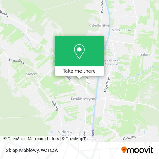 Sklep Meblowy map