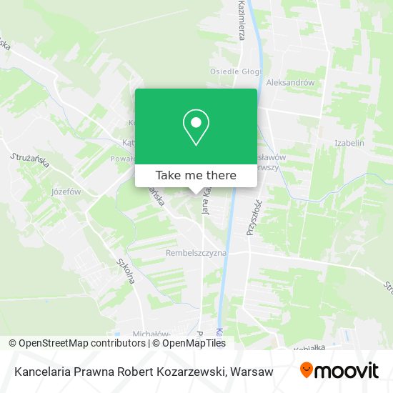 Kancelaria Prawna Robert Kozarzewski map