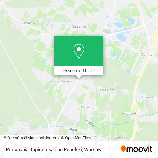 Pracownia Tapicerska Jan Rebelski map