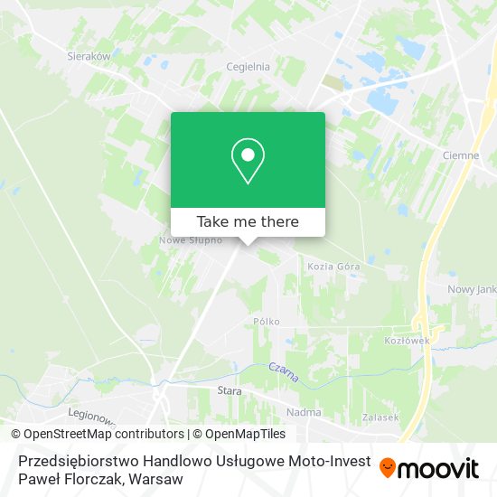 Przedsiębiorstwo Handlowo Usługowe Moto-Invest Paweł Florczak map