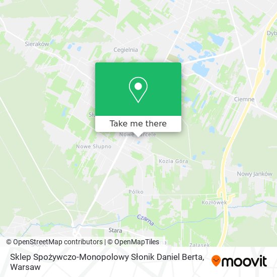 Sklep Spożywczo-Monopolowy Słonik Daniel Berta map