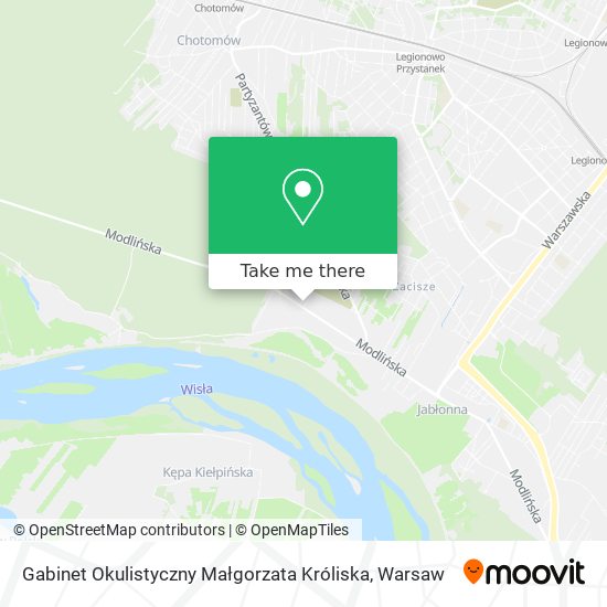 Gabinet Okulistyczny Małgorzata Króliska map