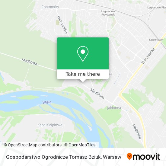 Gospodarstwo Ogrodnicze Tomasz Bziuk map