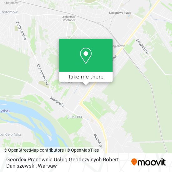 Geordex Pracownia Usług Geodezyjnych Robert Daniszewski map