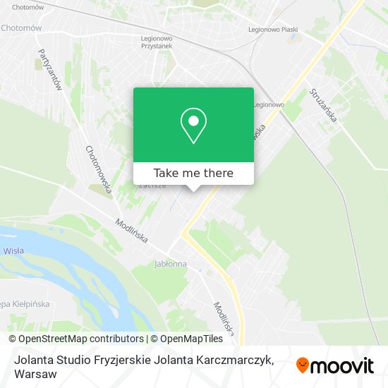 Карта Jolanta Studio Fryzjerskie Jolanta Karczmarczyk