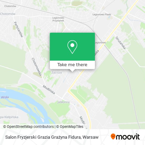 Salon Fryzjerski Grazia Grażyna Fidura map