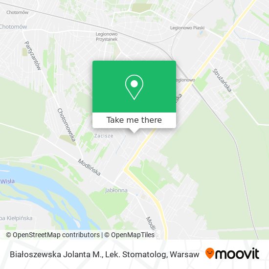 Białoszewska Jolanta M., Lek. Stomatolog map