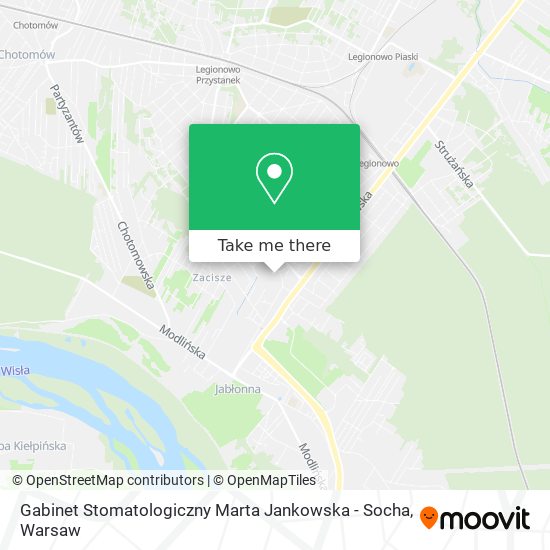 Gabinet Stomatologiczny Marta Jankowska - Socha map