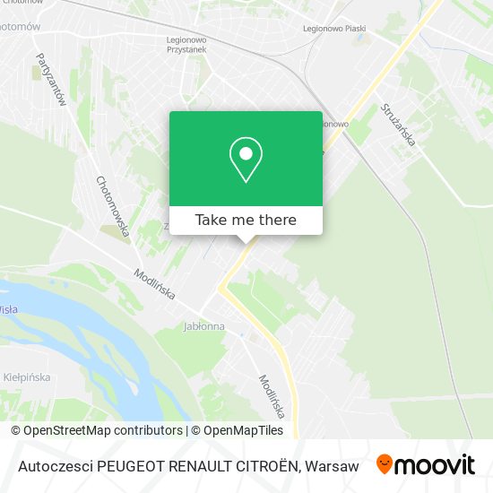 Autoczesci PEUGEOT RENAULT CITROËN map